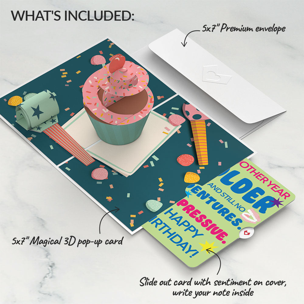Birthday Cupcake Pop-Up Card and Sentiment Set、mySite、solidvoid