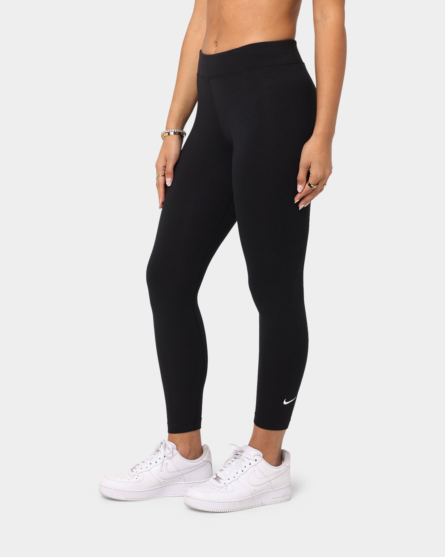 Nike Women's Nike Sportswear Essential 7/8 Leggings Black/White、mySite、zt4zffjzw