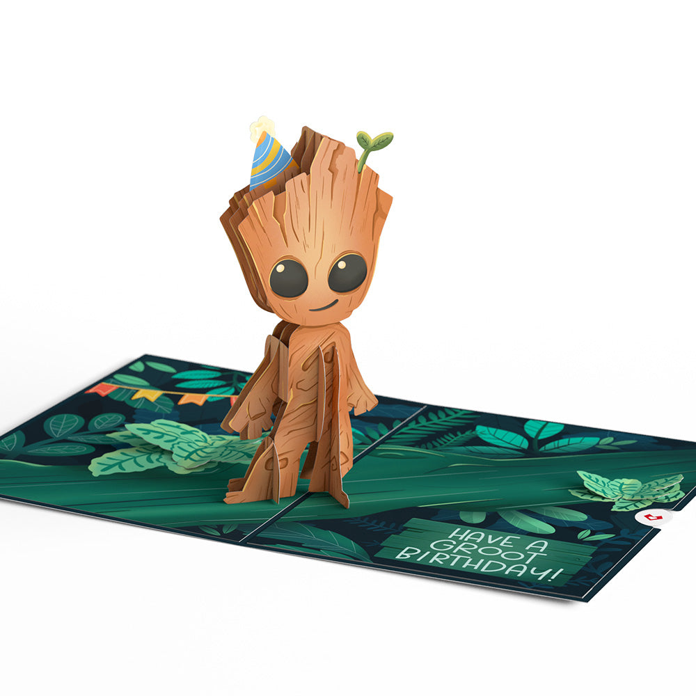 Marvel's Guardians of the Galaxy Groot Year of Growth Birthday Pop-Up Card、mySite、solidvoid