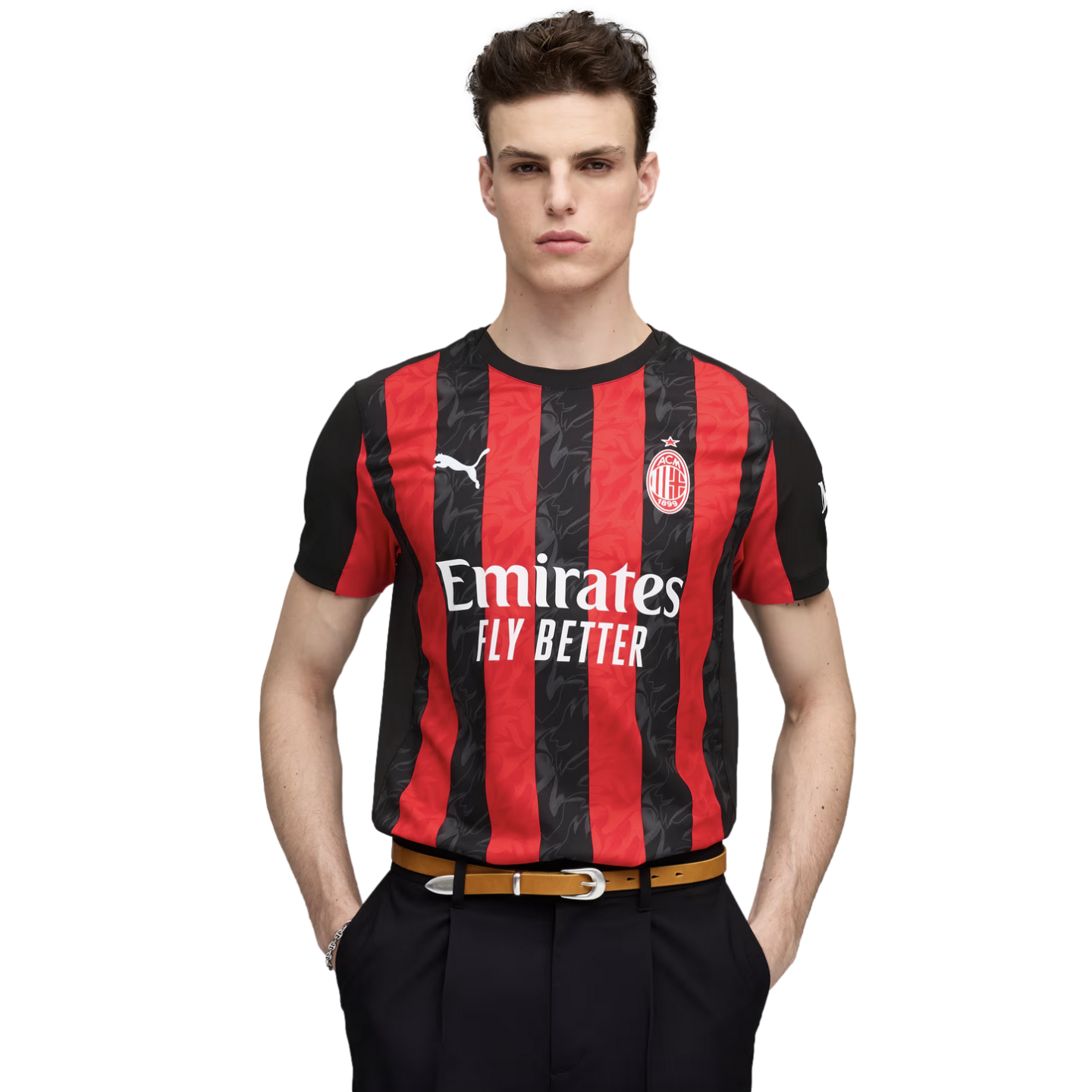 Puma AC Milan 25/26 Authentic Home Jersey、mySite、noshort