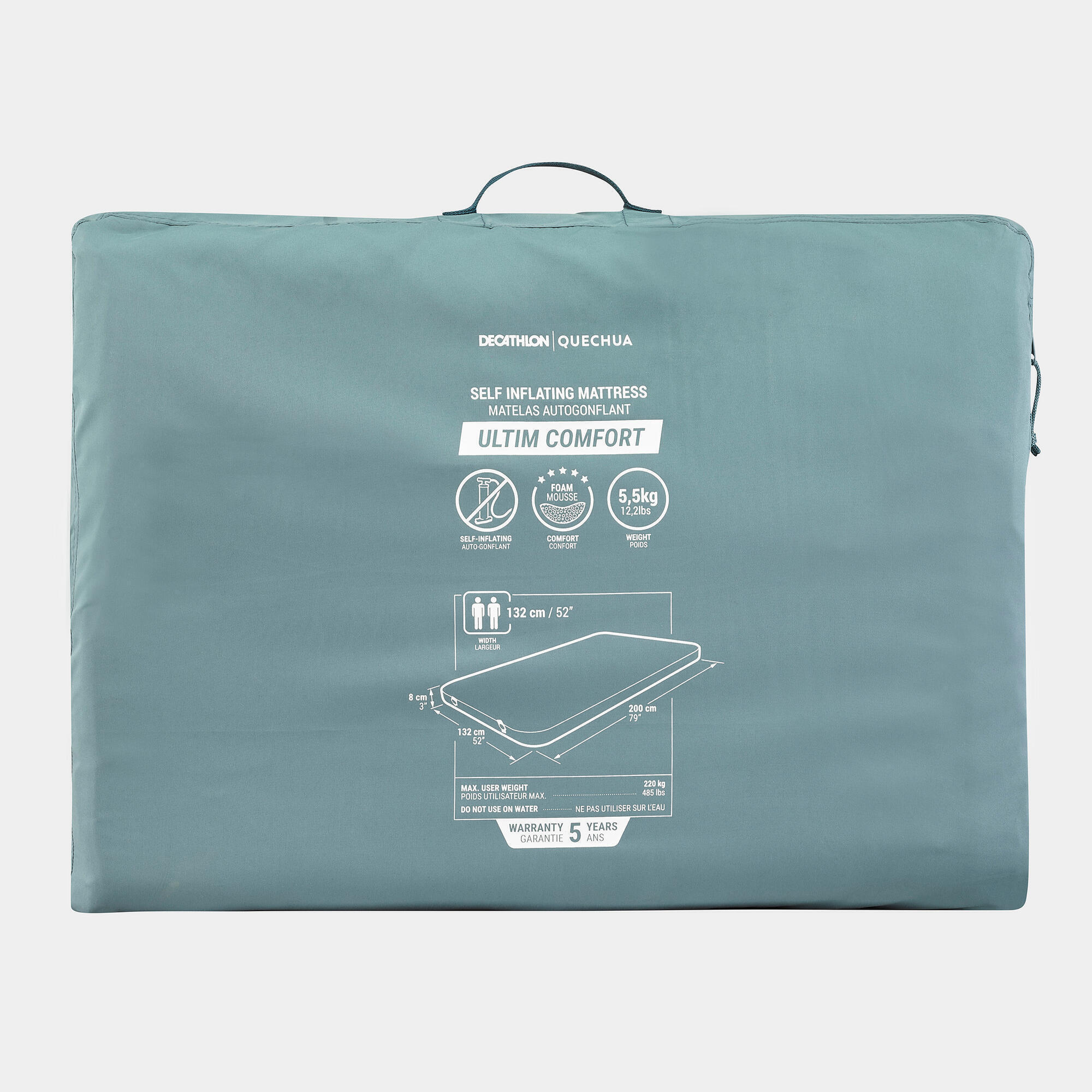 Quechua Ultimate Comfort Self-Inflating Mattress - 2 Person