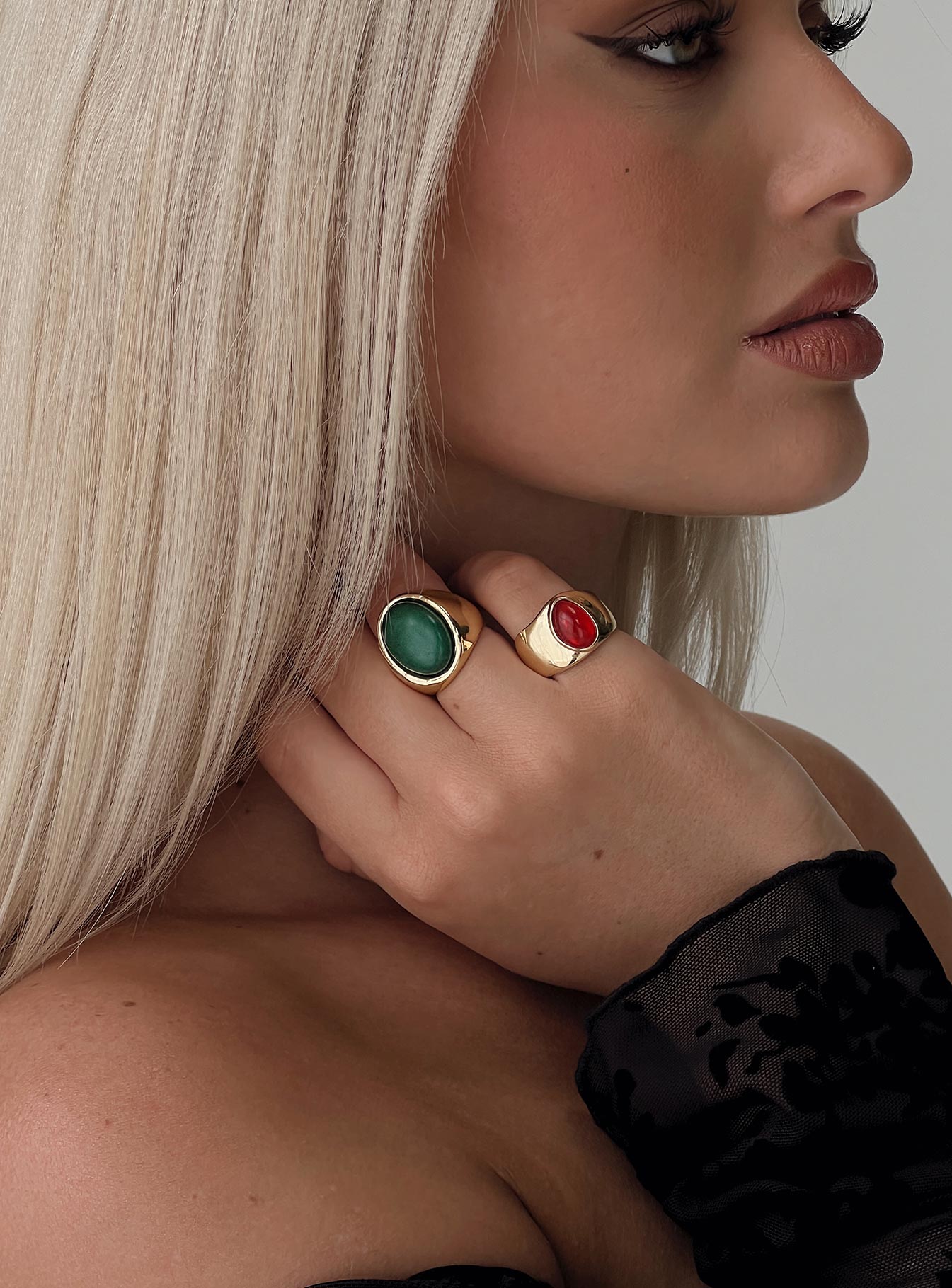 Best Interest Ring Set Gold、mySite、solidvoid