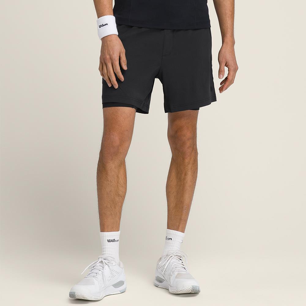 Wilson Men's Doubleday 7 Short - Black、mySite、neckold