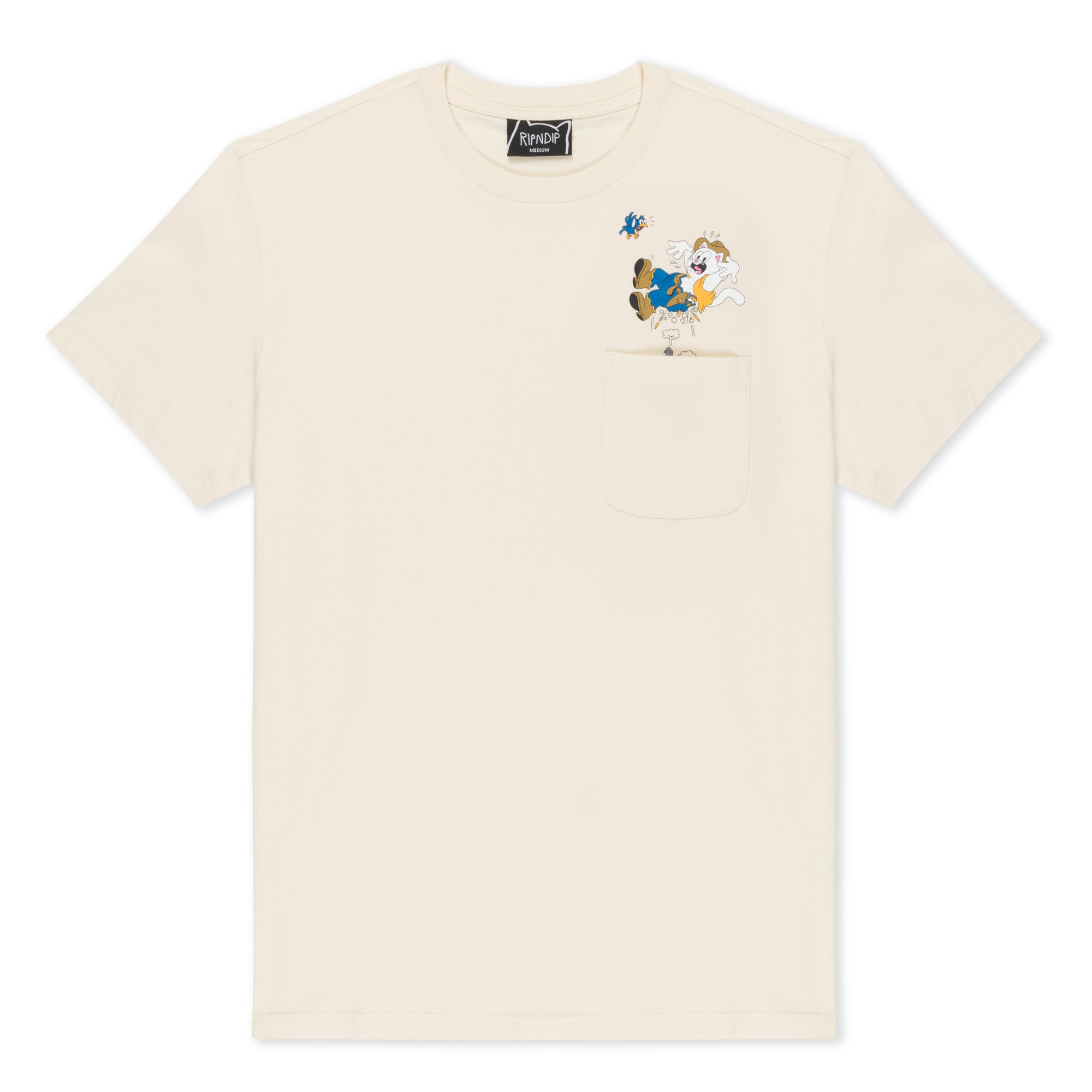  Pew Pew Pocket Tee (Natural)、mySite、merchandisen