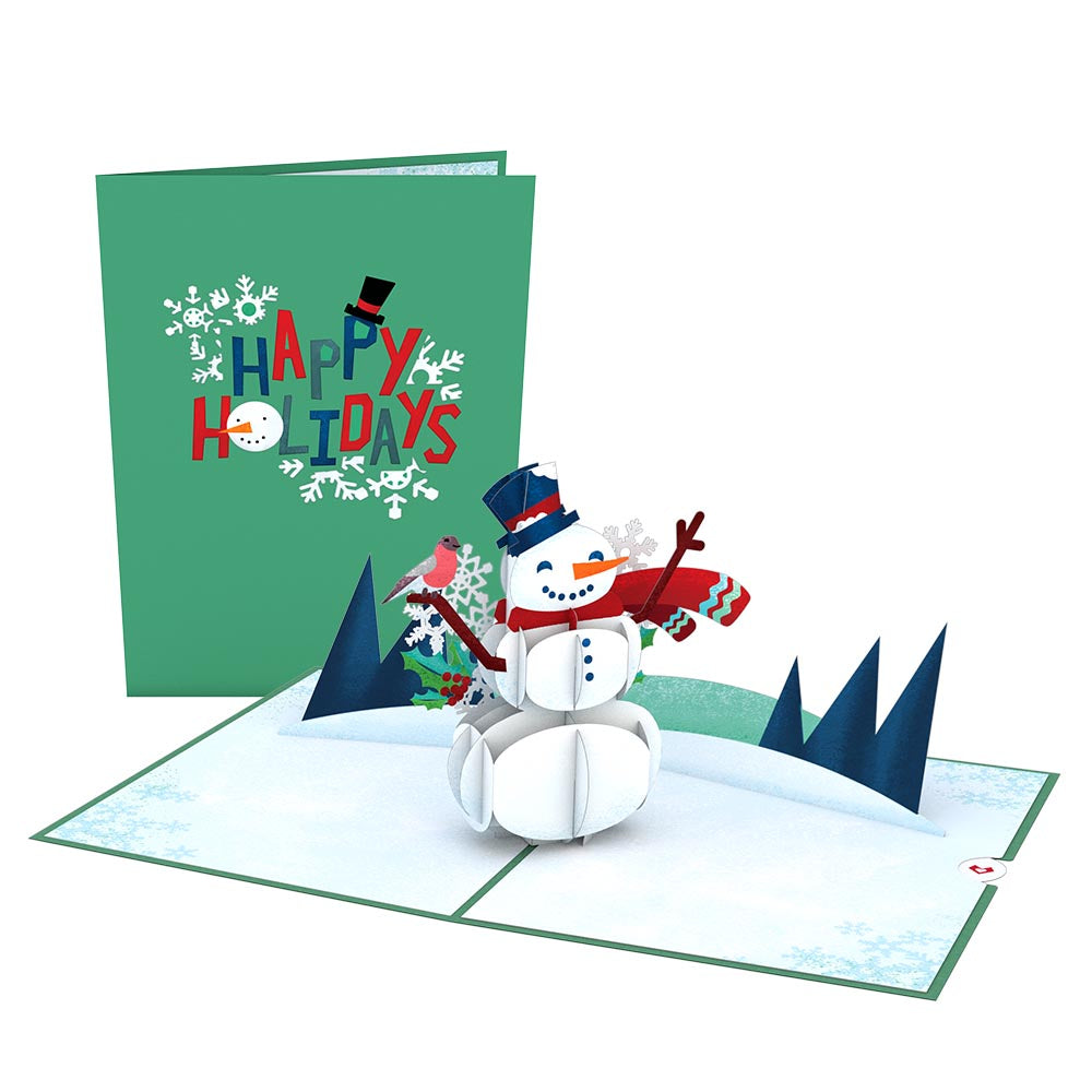 Happy Holidays Snowman Pop-Up Card、mySite、solidvoid