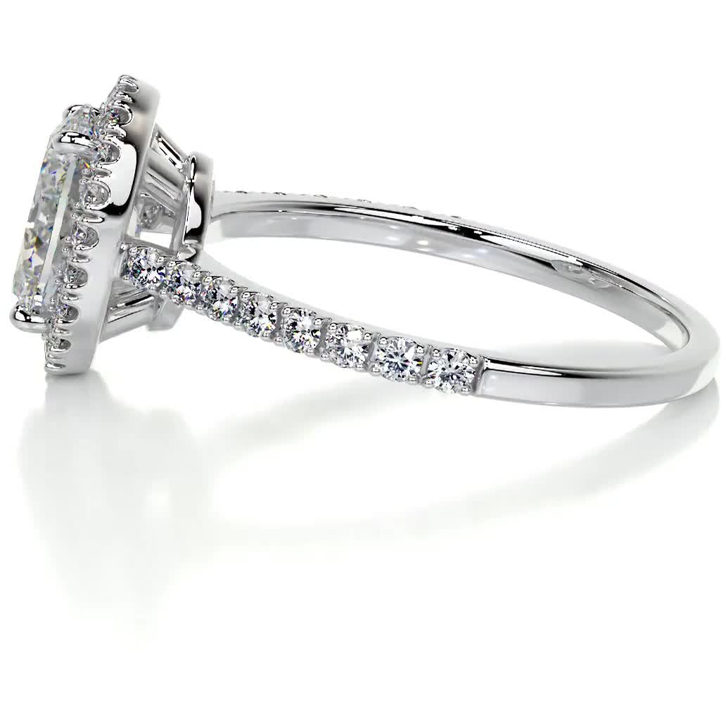Maria Moissanite & Diamond Ring -Platinum、mySite、hinf8tx79