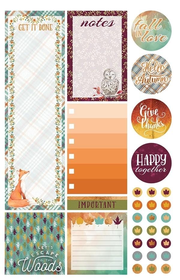  Planner Stickers - Autumn Woods、mySite、ghnorth