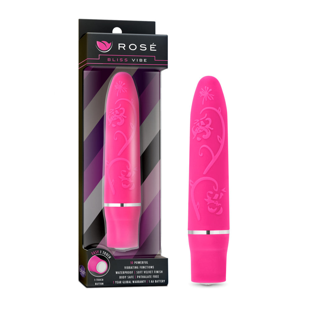 Rosé By Blush® | Bliss Vibe Pink 4-Inch Vibrating Mini Vibrator、mySite、bottomscart