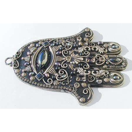 Michal Golan Black Hamsa Wall Plaque、mySite、topwebapps