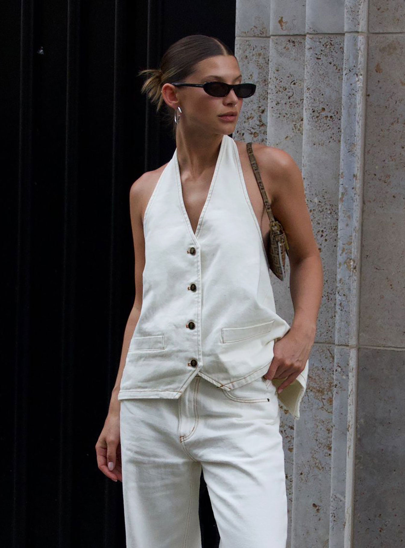 Hills Halter Top Porcelain、mySite、solidvoid