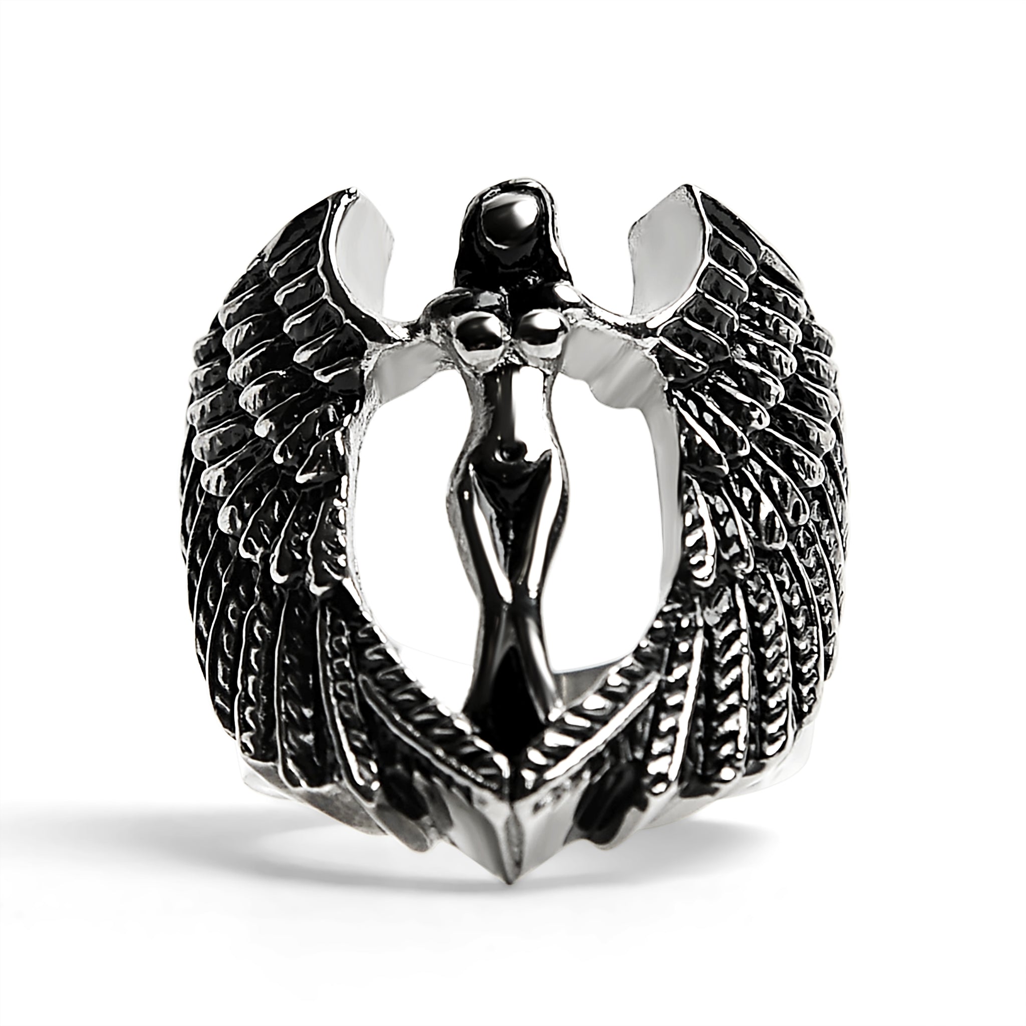 Stainless Steel Large Nude Angel Ring / SCR4004、mySite、dreamappss