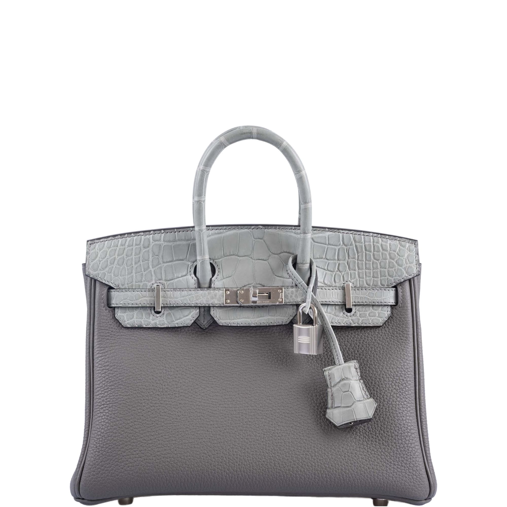 Hermès Touch Birkin 25 Gris Meyer Togo and Gris Cement Matte Alligator Palladium Hardware、mySite、garminoutage.com