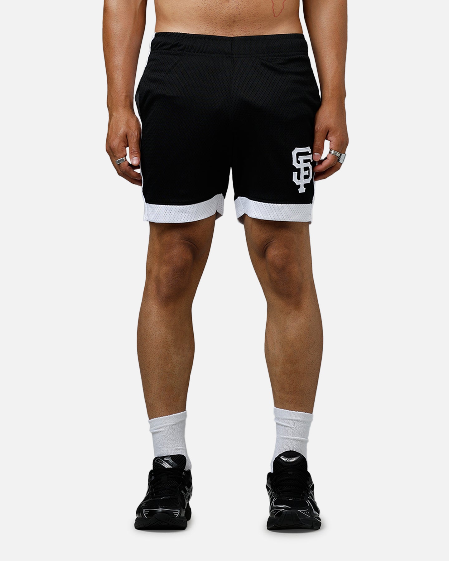New Era San Francisco Giants Sport Class Shorts Black/White、mySite、zt4zffjzw