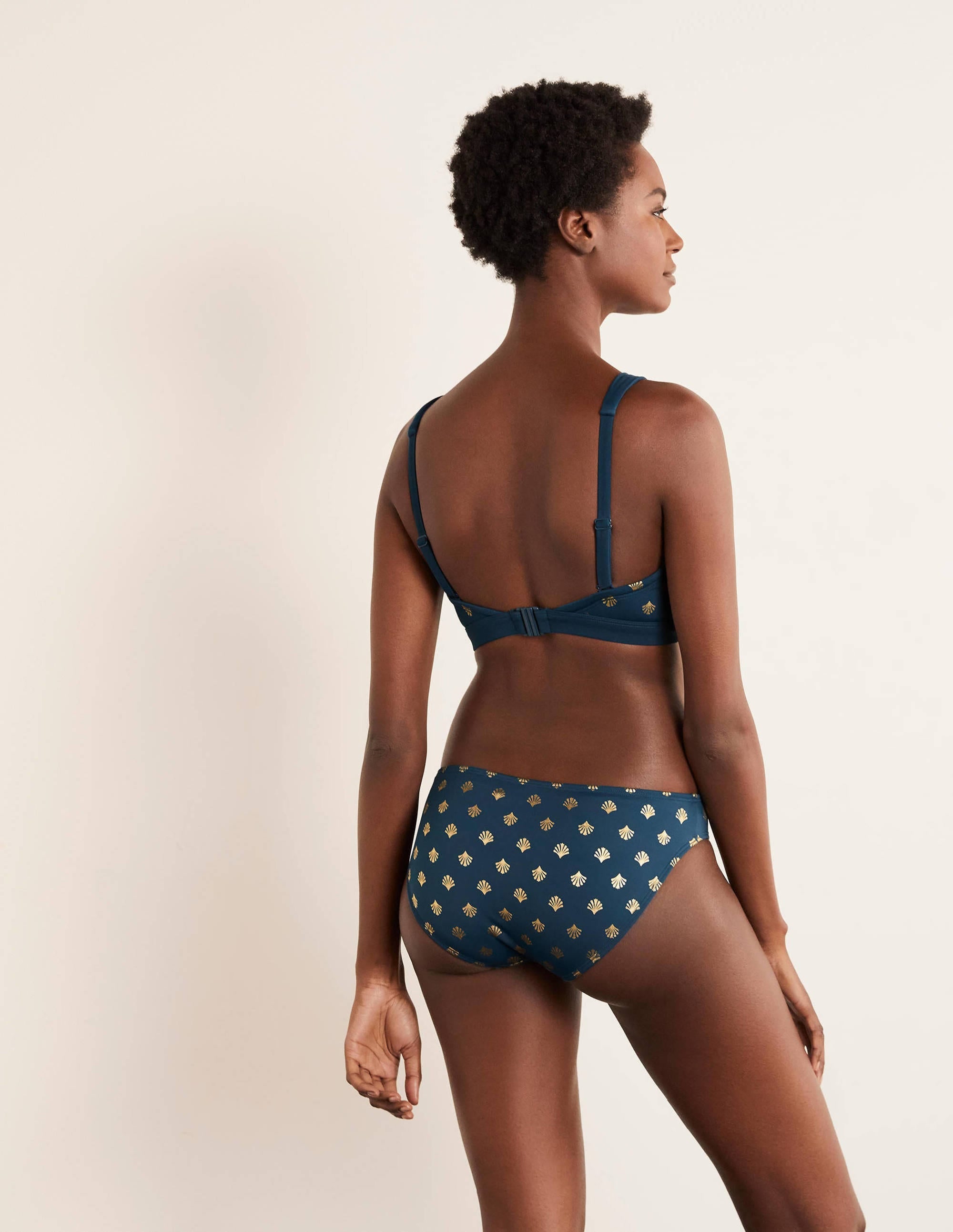  Amalfi Bikini Bottoms-Rich Teal and Gold, Coral Tile、mySite、ashleygrahame