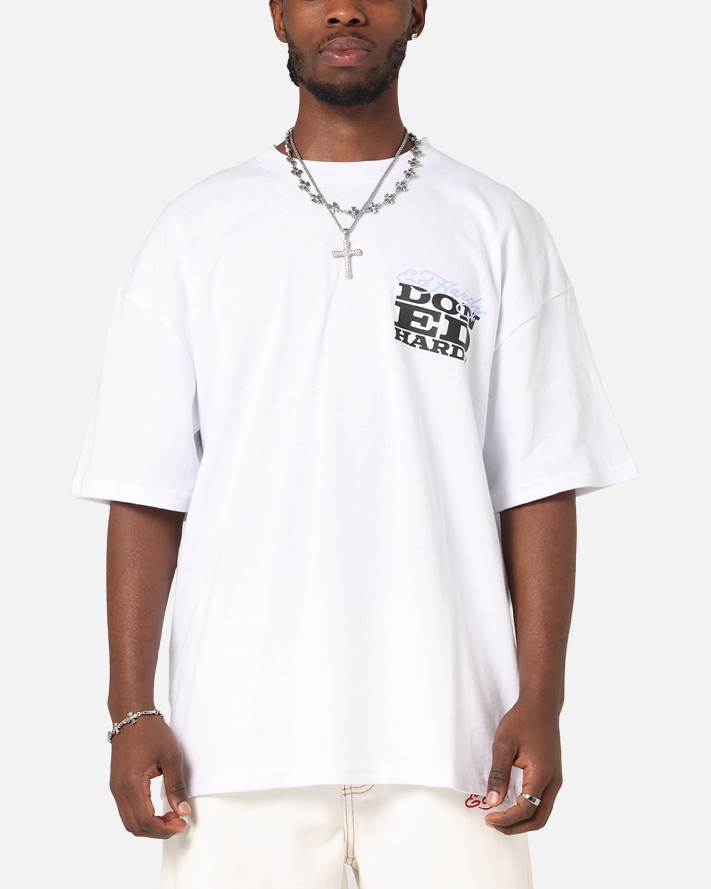 Ed Hardy Death & Bloom T-Shirt White、mySite、zt4zffjzw