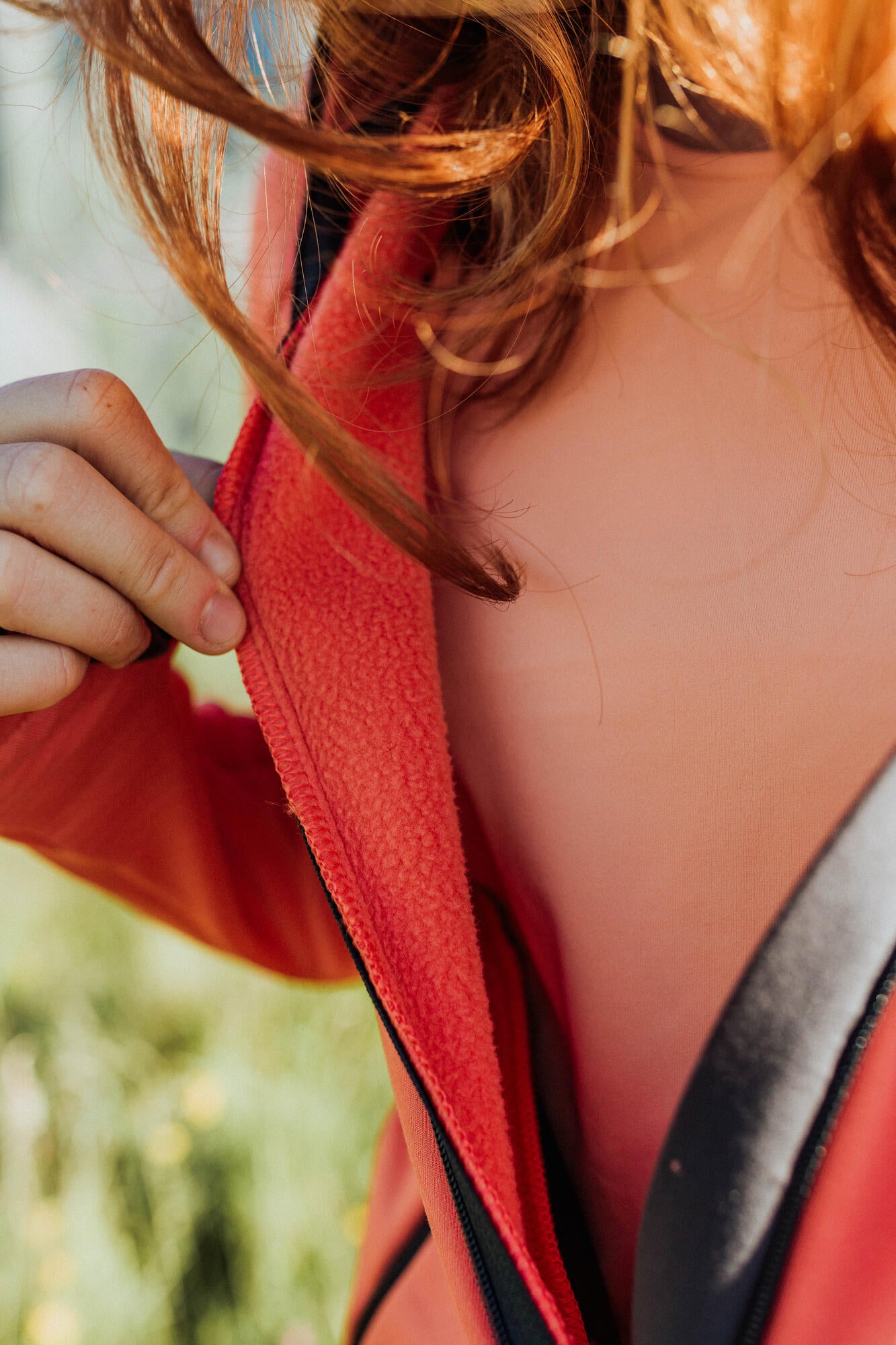 Quechua Women's Hiking Fleece Jacket - MH520 Hood