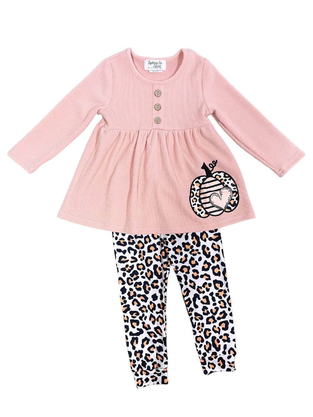 Wild Love for Pumpkins Tunic & Leggings Girls Outfit、mySite、camillekostekn