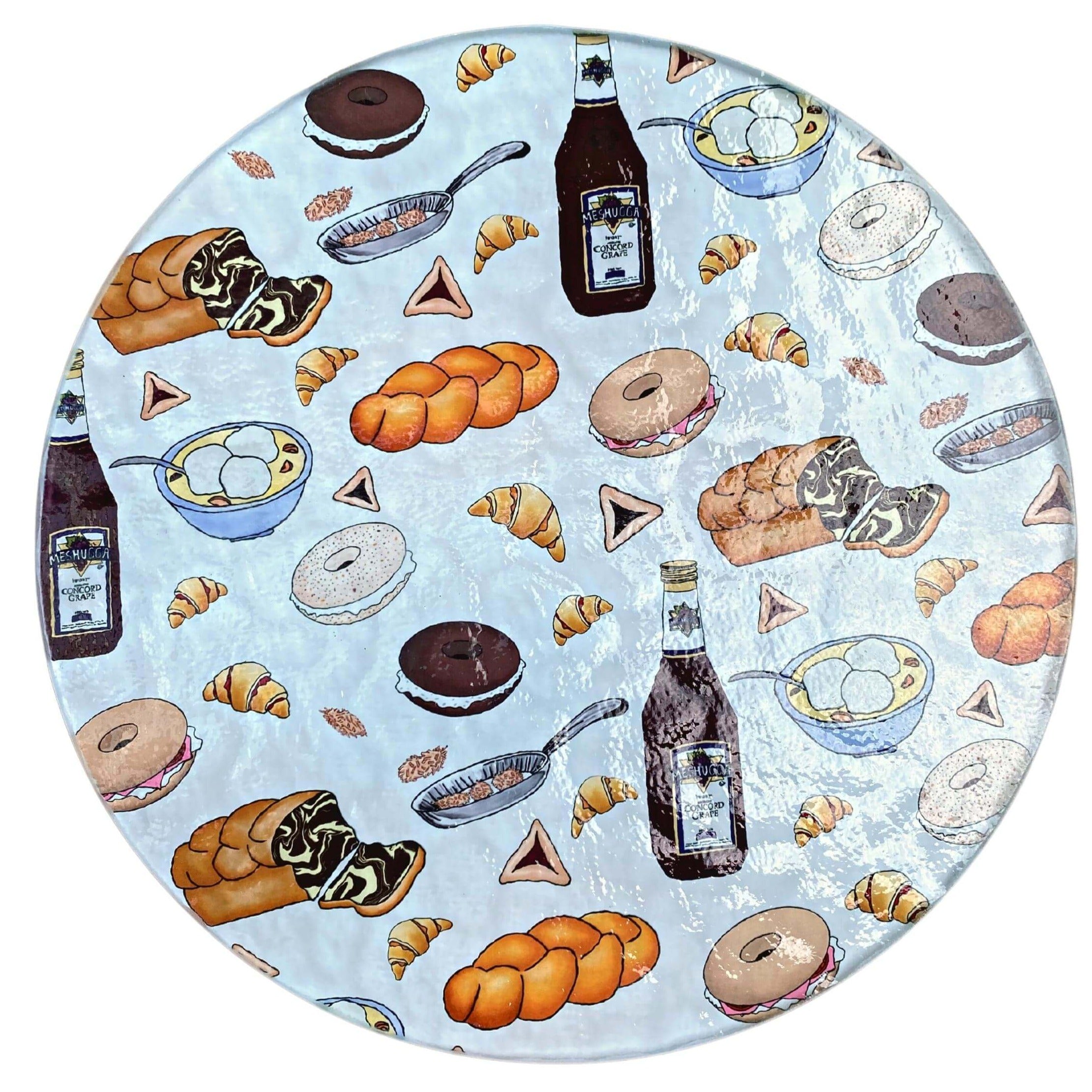 Jewish Food 8 Glass Trivet、mySite、topwebapps