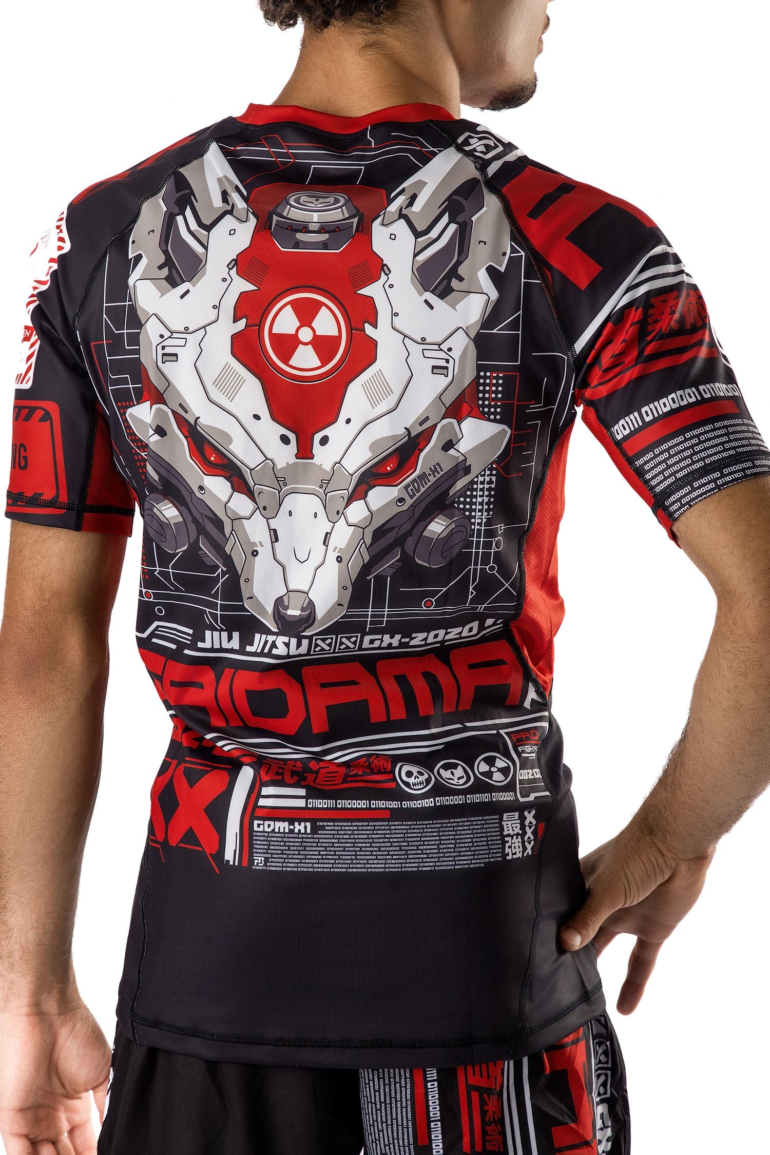 Men's Cyber Fox Jiu Jitsu Rashguard - Short Sleeve、mySite、gigharbornorthrealestate