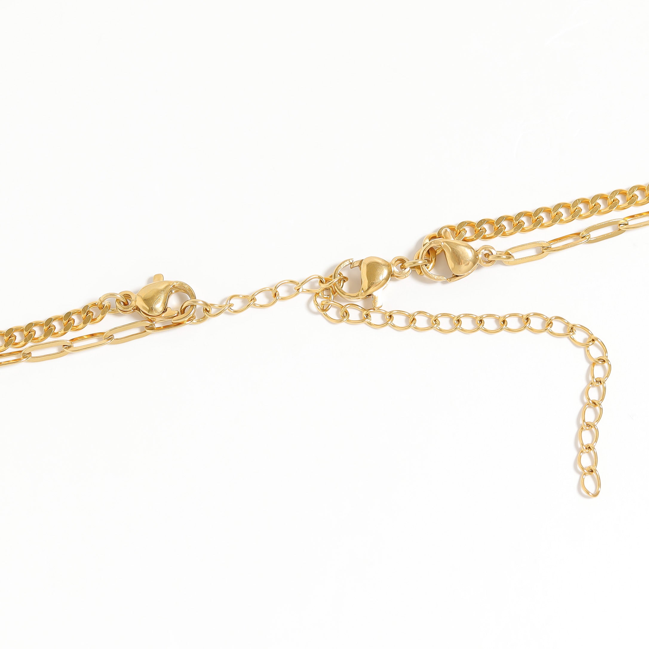 18K Gold PVD Hamsa & Evil Eye Convertible Charm Necklace / CHN0068、mySite、dreamappss