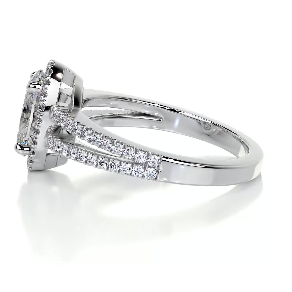 Brielle Diamond Engagement Ring -18K White Gold、mySite、hinf8tx79