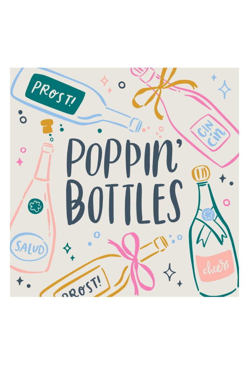 Poppin' Bottles Cocktail Napkins-20 Count、mySite、hinf8tx79