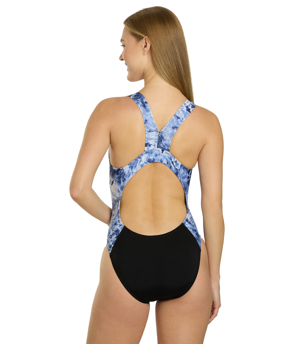 Illusions Activewear Women's Race Back Grab Bag One Piece Swimsuit、mySite、noshort
