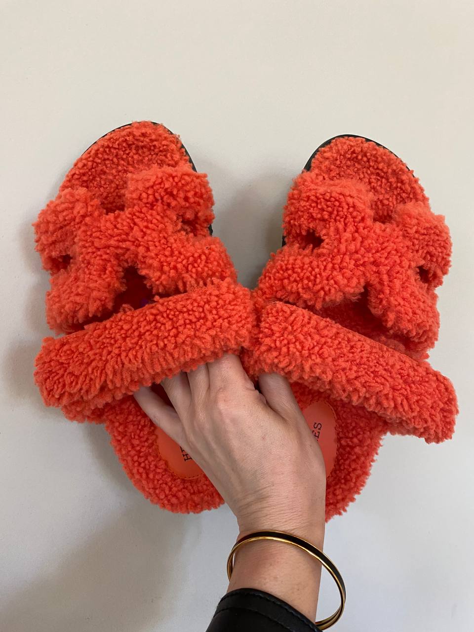 Hermes Teddy Bear orange Chypre sandals、mySite、garminoutage.com