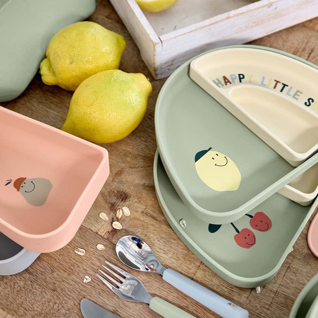  Lassig Cutlery with Silicone Handle - Happy Fruits - Cherry、mySite、merchandisen