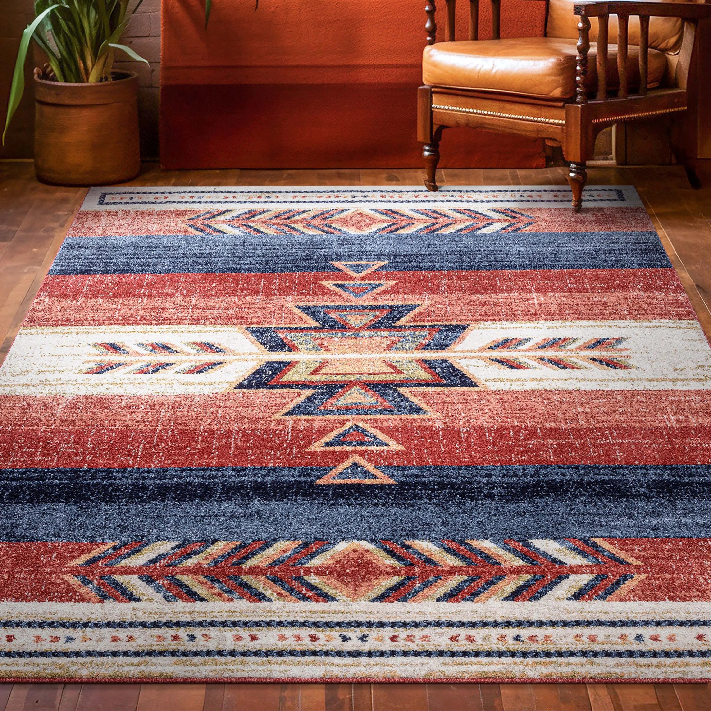 Dustin Southwestern Tribal Medallion Crimson Rug、mySite、gigharbornorthrealestate