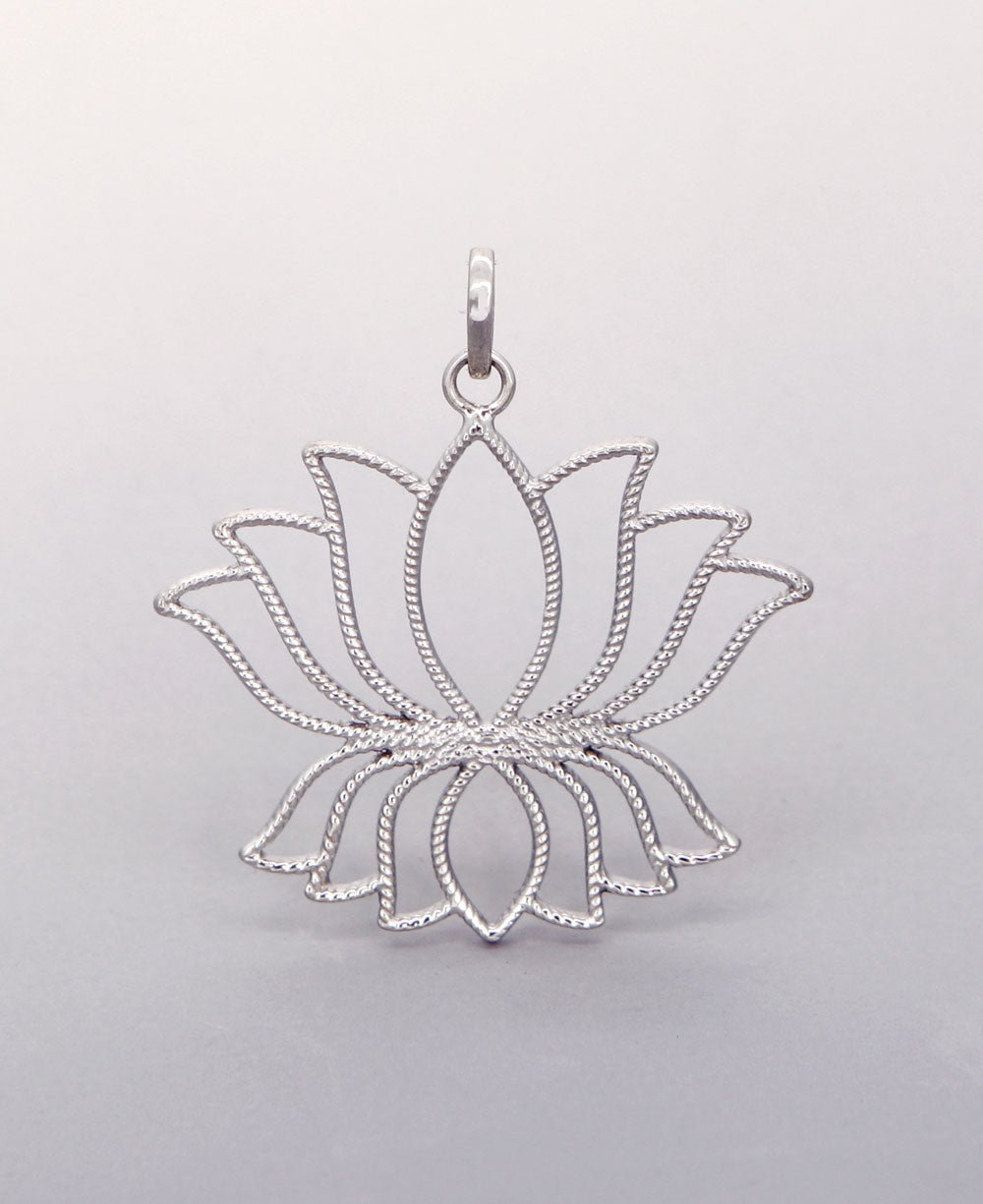Sterling Silver Lotus Bloom Pendant、mySite、topwebapps