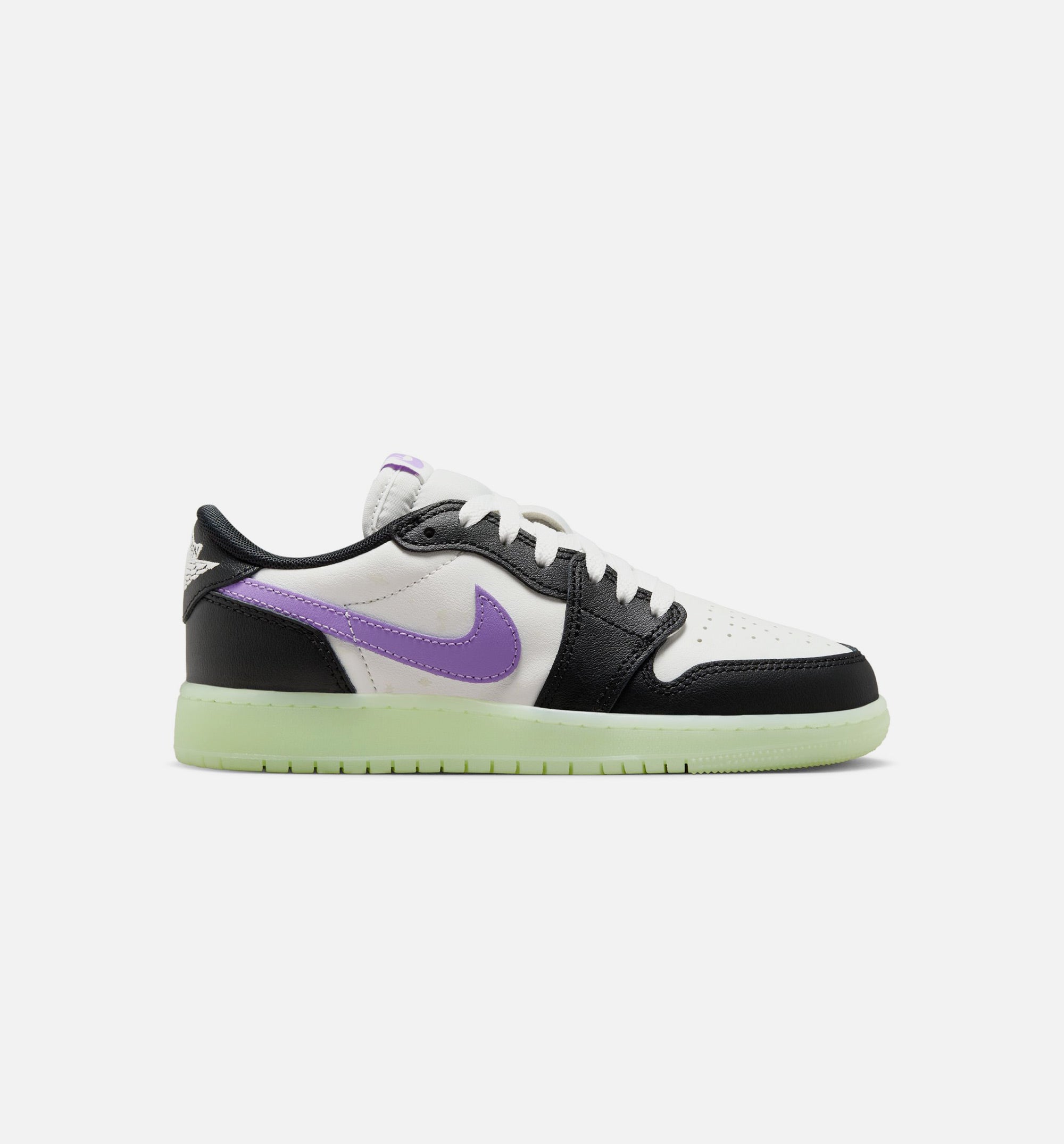 Air Jordan 1 Retro Low Black Raspberry Grade School Lifestyle Shoe - Black/Black Raspberry/Volt Tint、mySite、dreamappss