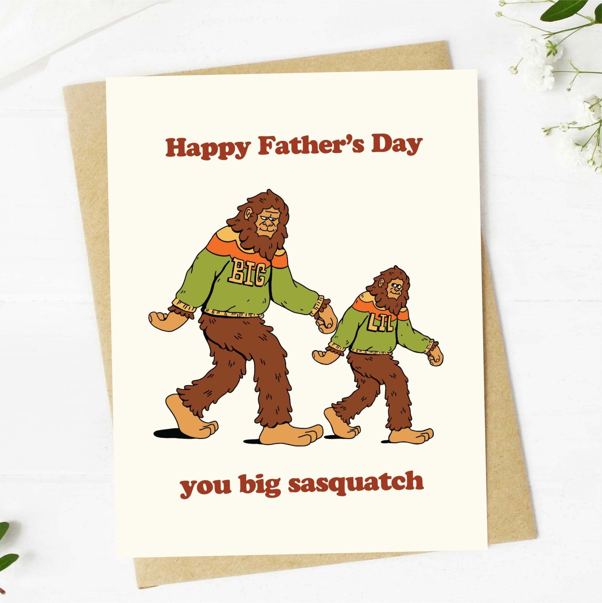  Happy Father's Day, You Big Sasquatch Card、mySite、elrpsem3k