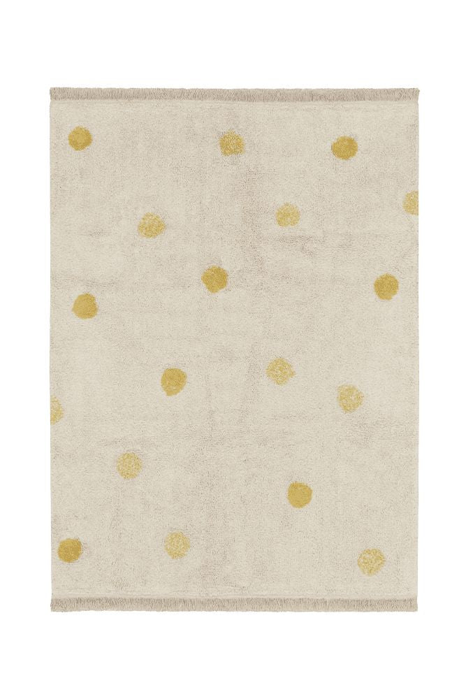 WASHABLE RUG HIPPY DOTS NATURAL - HONEY、mySite、gigharbornorthrealestate