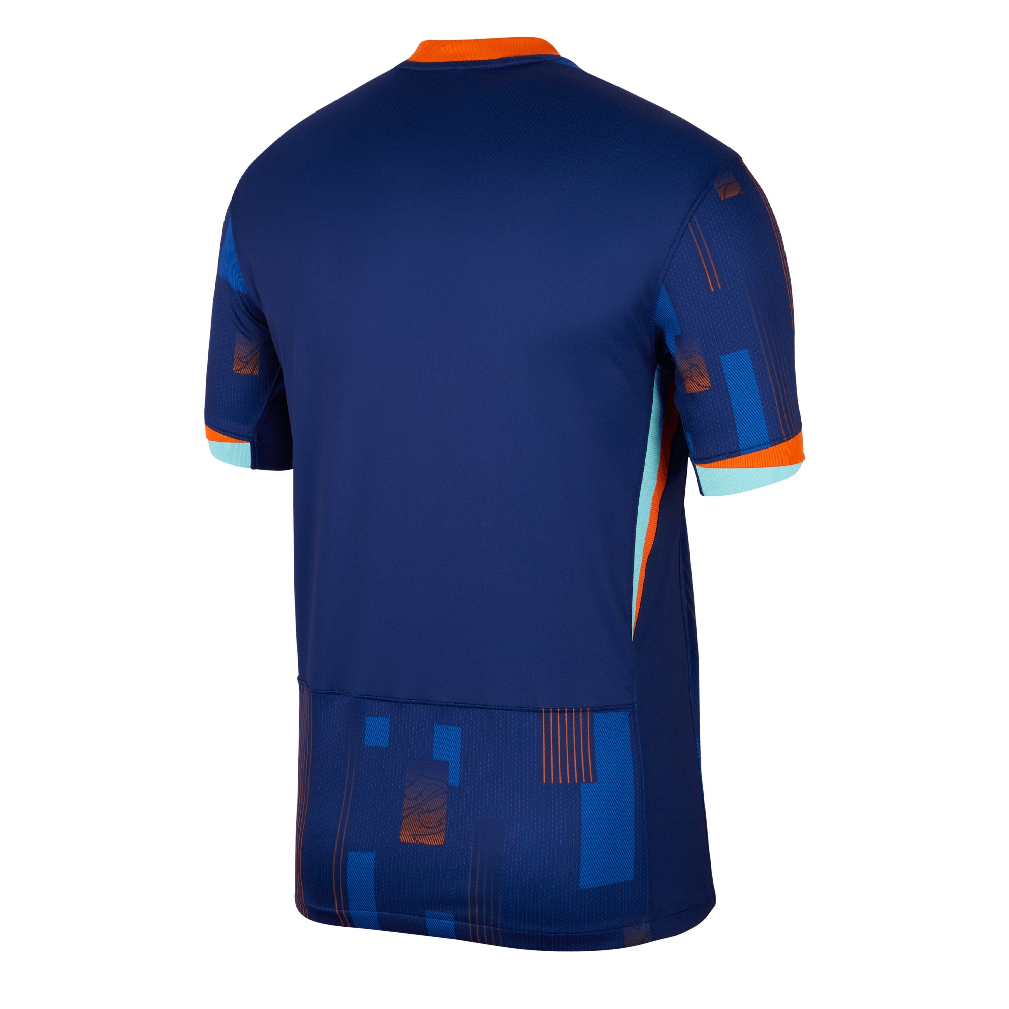 Nike Men's Netherlands 2024/25 Away Jersey Blue Void/Orange、mySite、noshort
