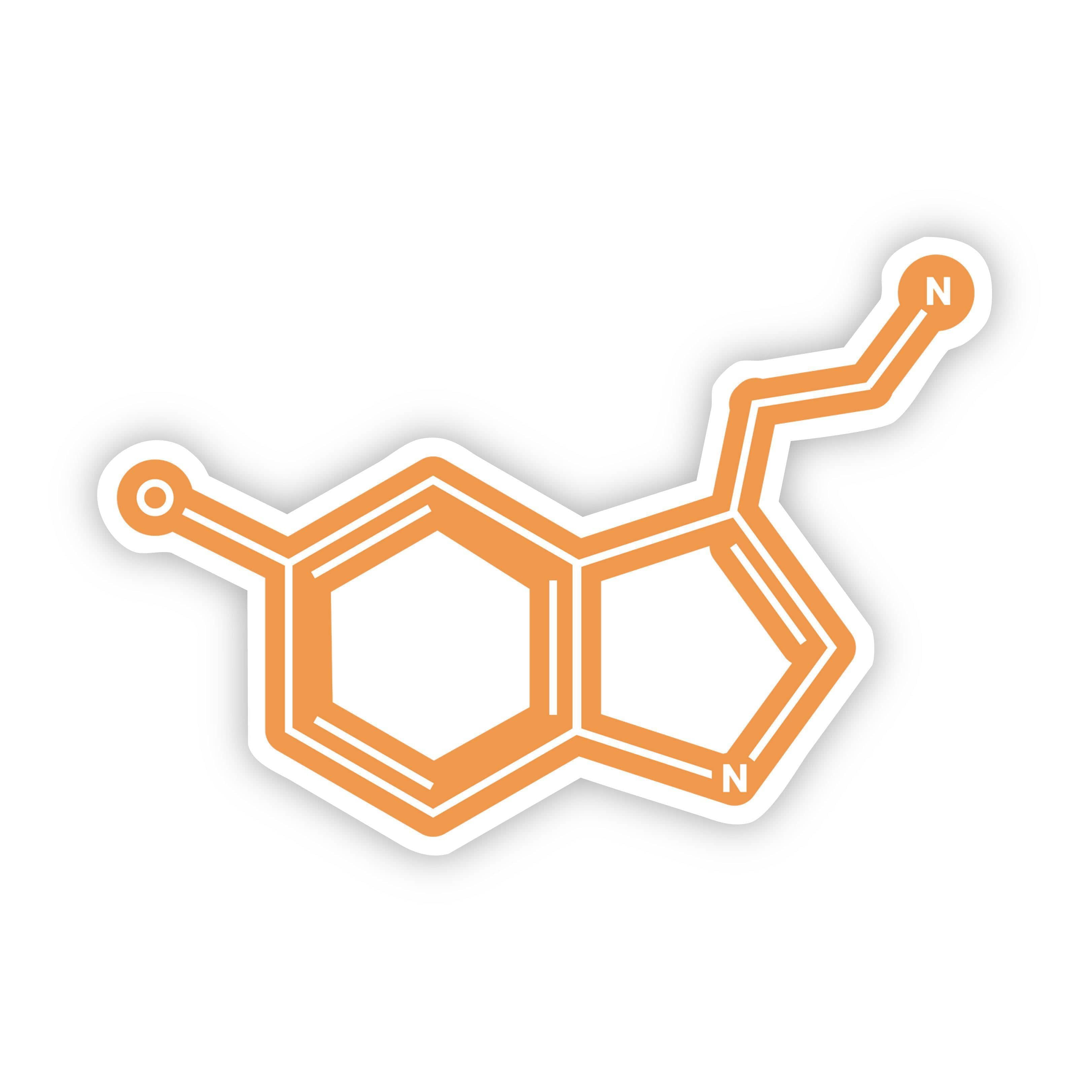  Serotonin Chemistry Orange Sticker、mySite、elrpsem3k