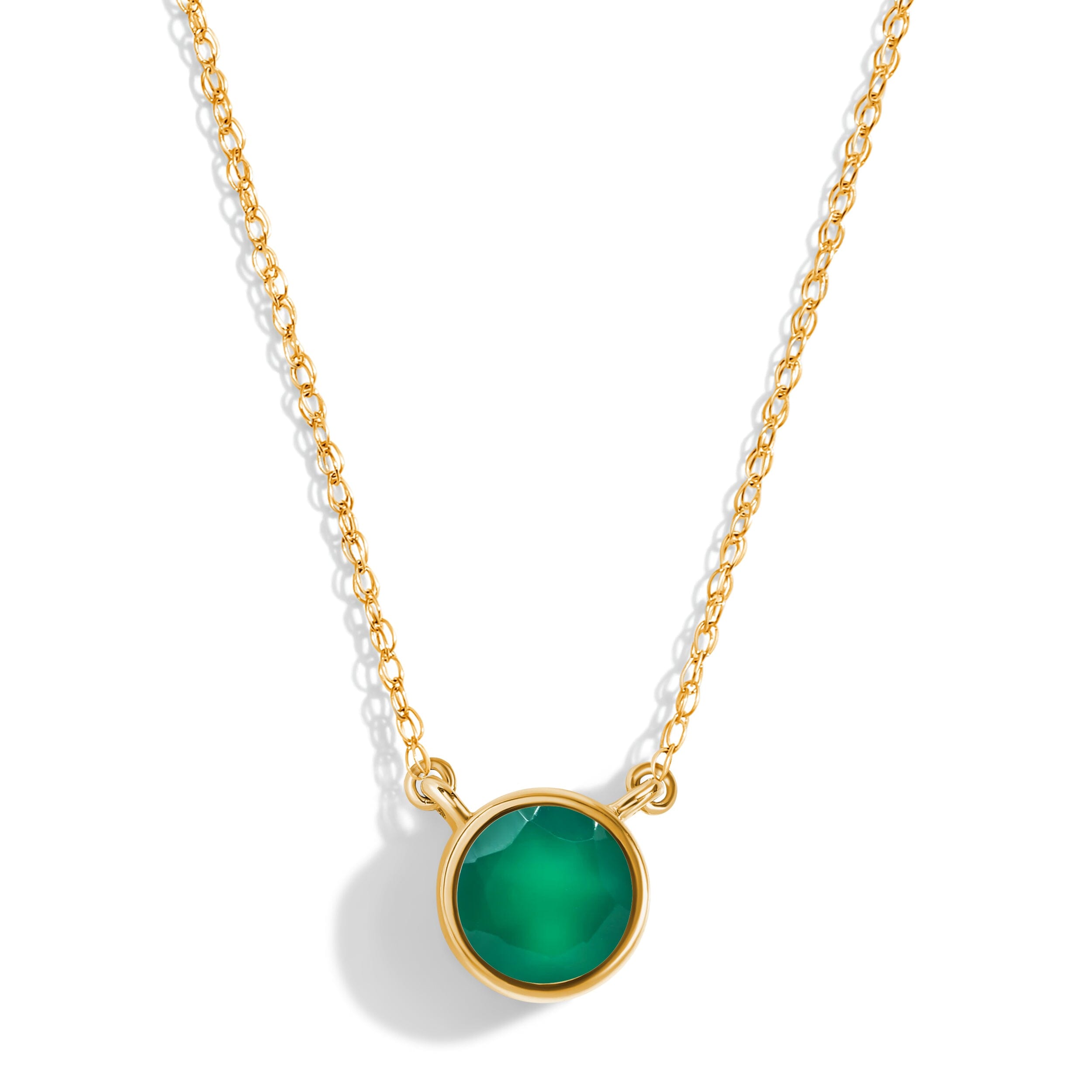 Green Onyx Necklace - Solitaire、mySite、hinf8tx79