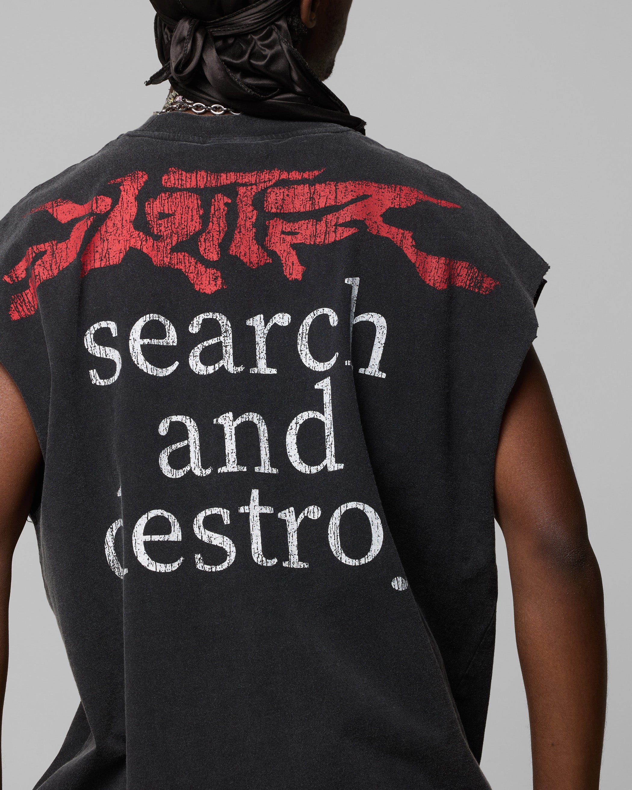 Loiter Ski Mask Muscle T-Shirt Vintage Black、mySite、zt4zffjzw