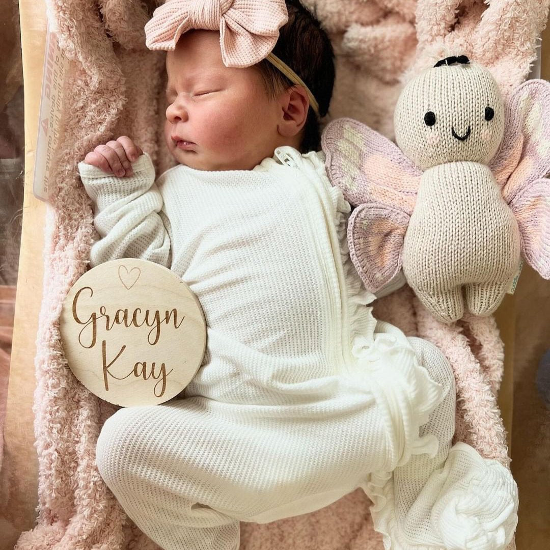  Personalized Baby Name Wood Announcement | Tiny Heart、mySite、layawaytickets