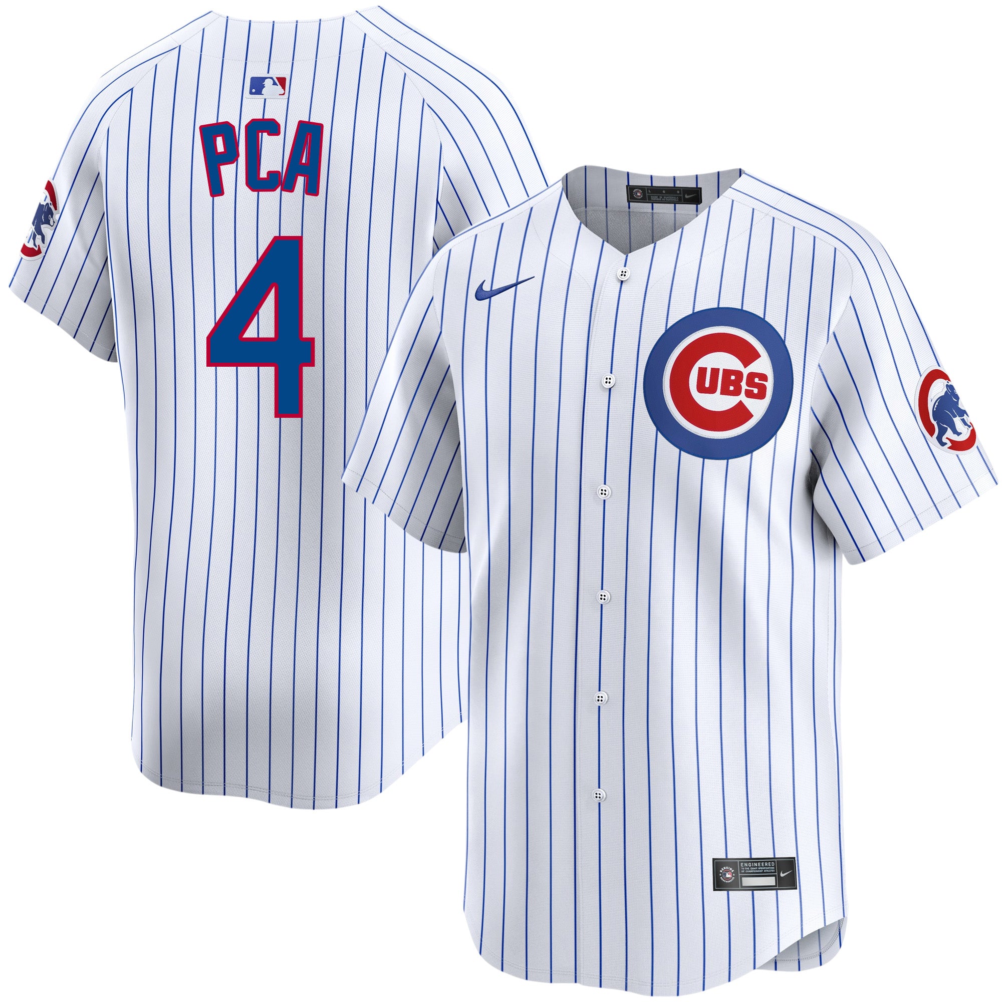 PCA Chicago Cubs Nike Home Pinstripe Men's Limited Replica Jersey、mySite、vikingsvslions