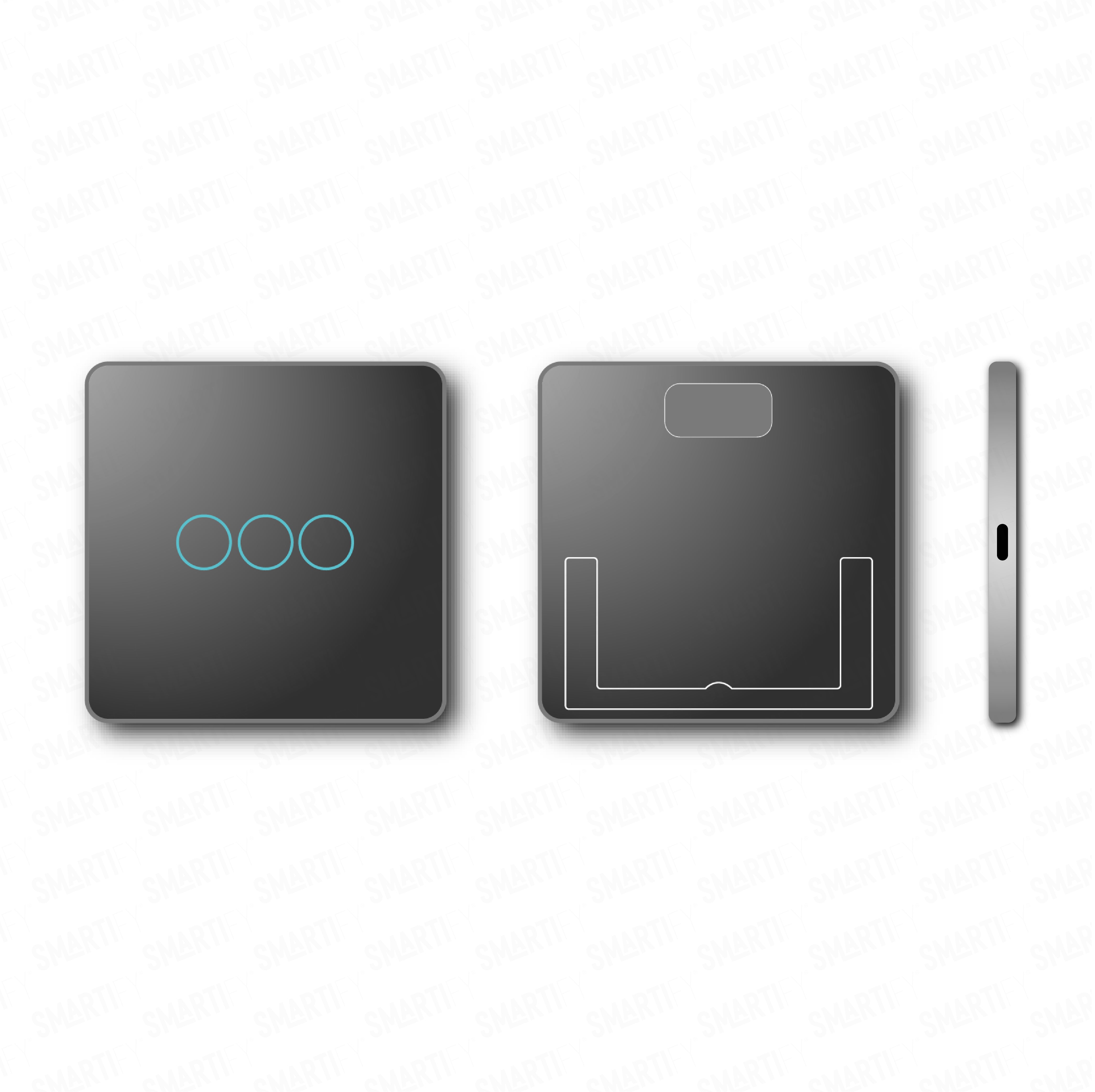 Smartify vPRO Comando de Cenários 3 Botões (9 Cenários) Zigbee Preto - SYPC03ZBPR、mySite、fannypackpong