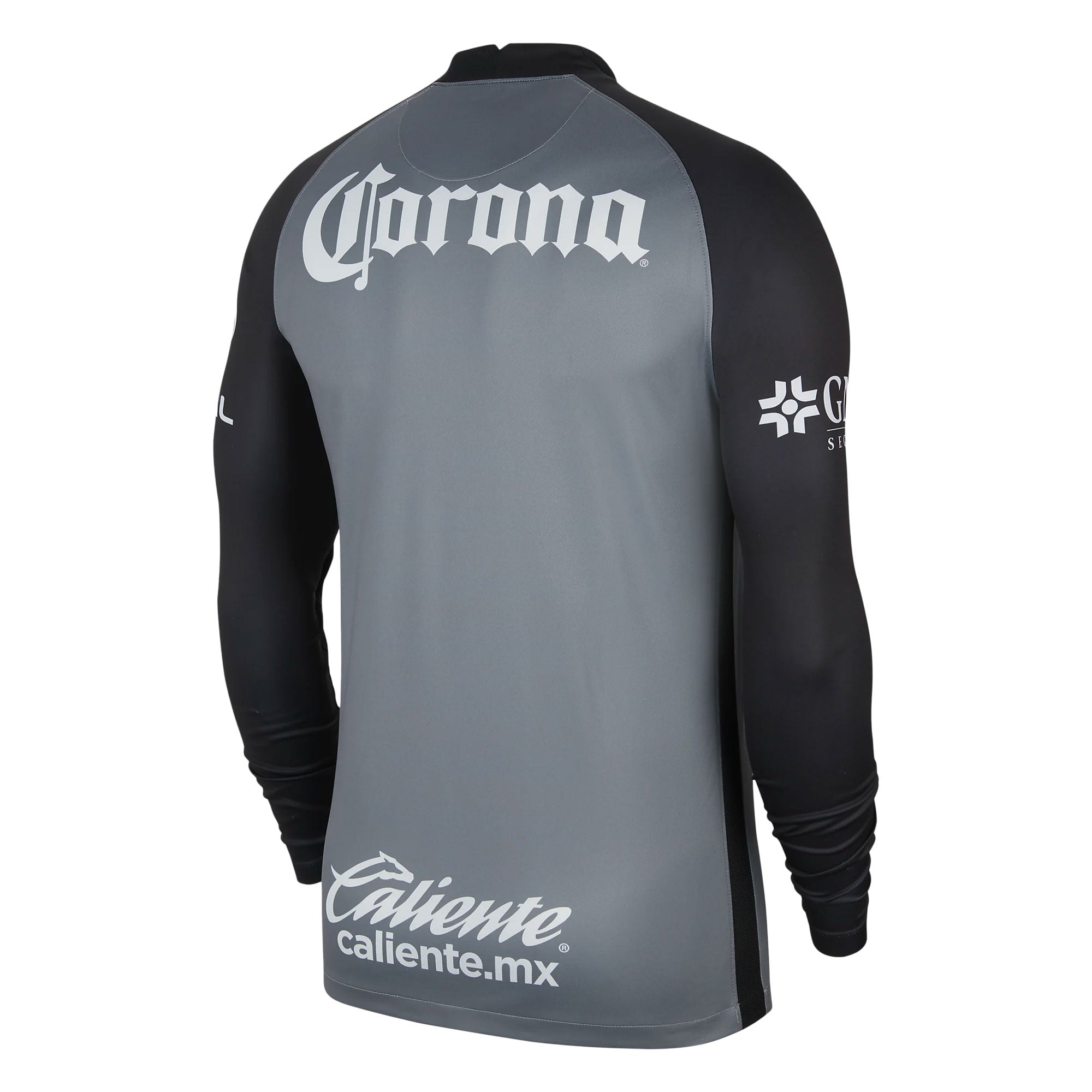 Nike Men's Club America 2021/22 Long Sleeve Goalkeeper Jersey Black/Grey、mySite、noshort