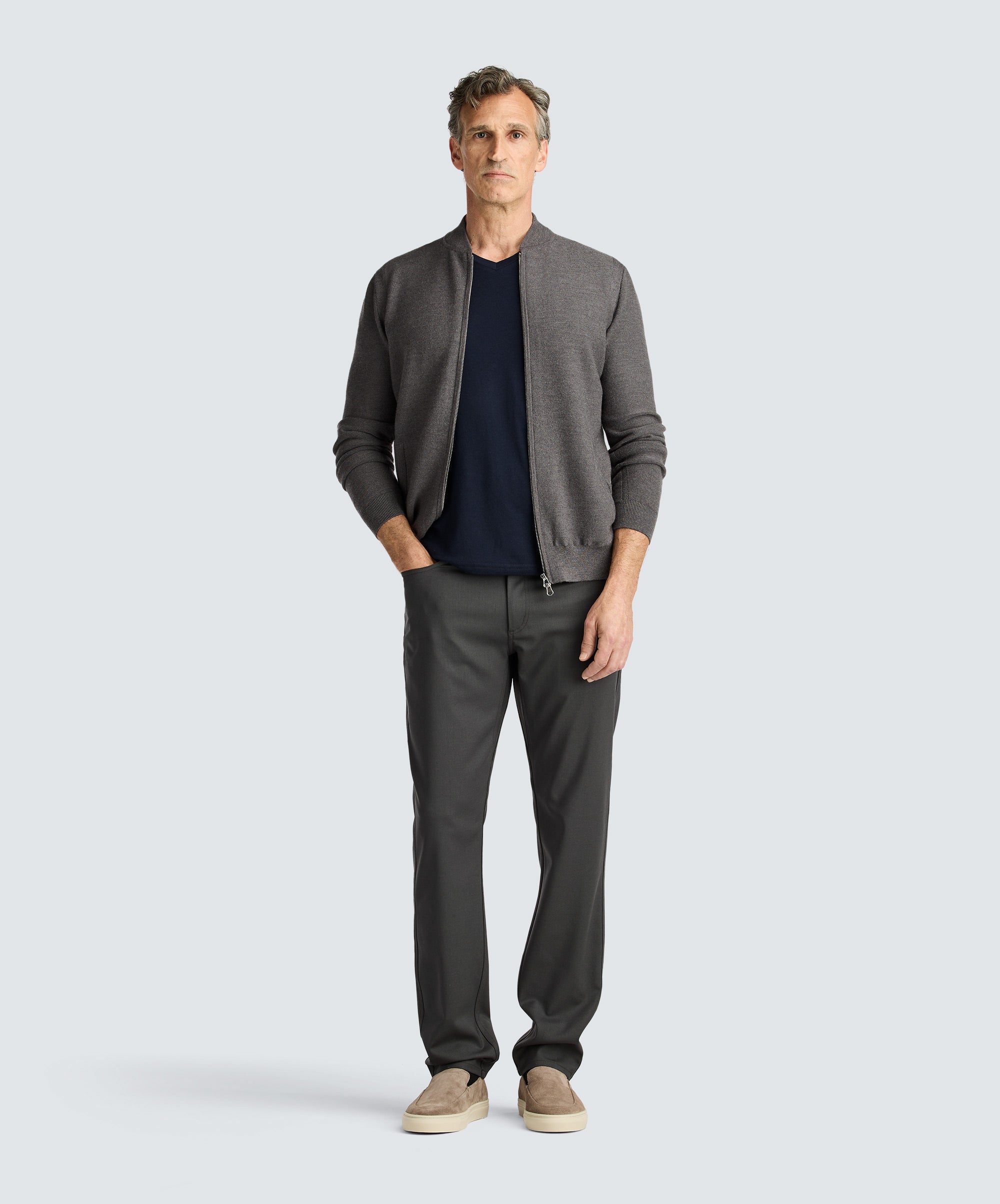 Men's Merino V-Neck T-Shirt、mySite、noshort