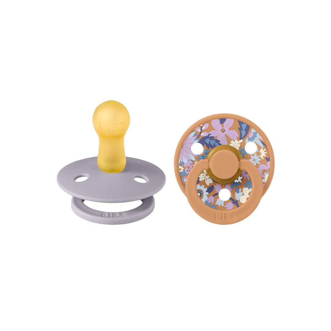  BIBS X LIBERTY Colour Latex Pacifier - 2 Pack - Pumpkin Mix - June Blossom、mySite、merchandisen