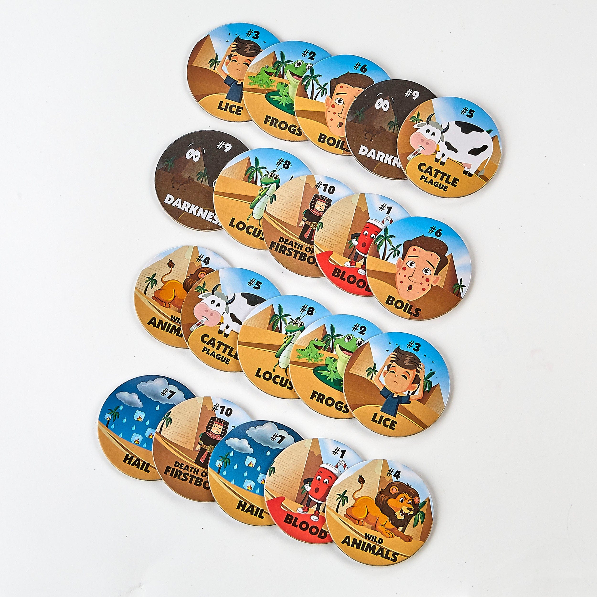 Passover Tablescatters - Two Sets of 10 Plagues、mySite、topwebapps