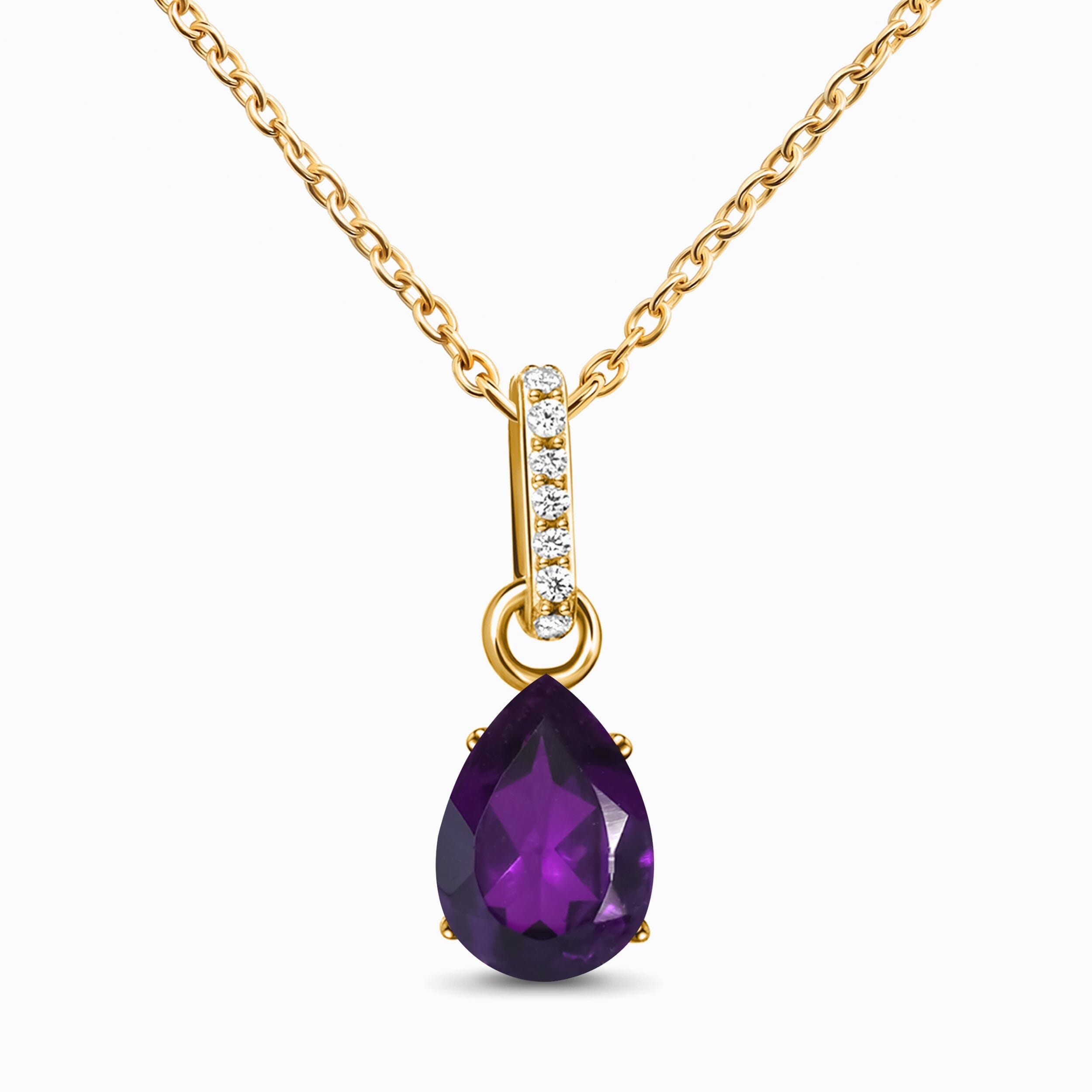 Amethyst Necklace Sway - February Birthstone、mySite、hinf8tx79