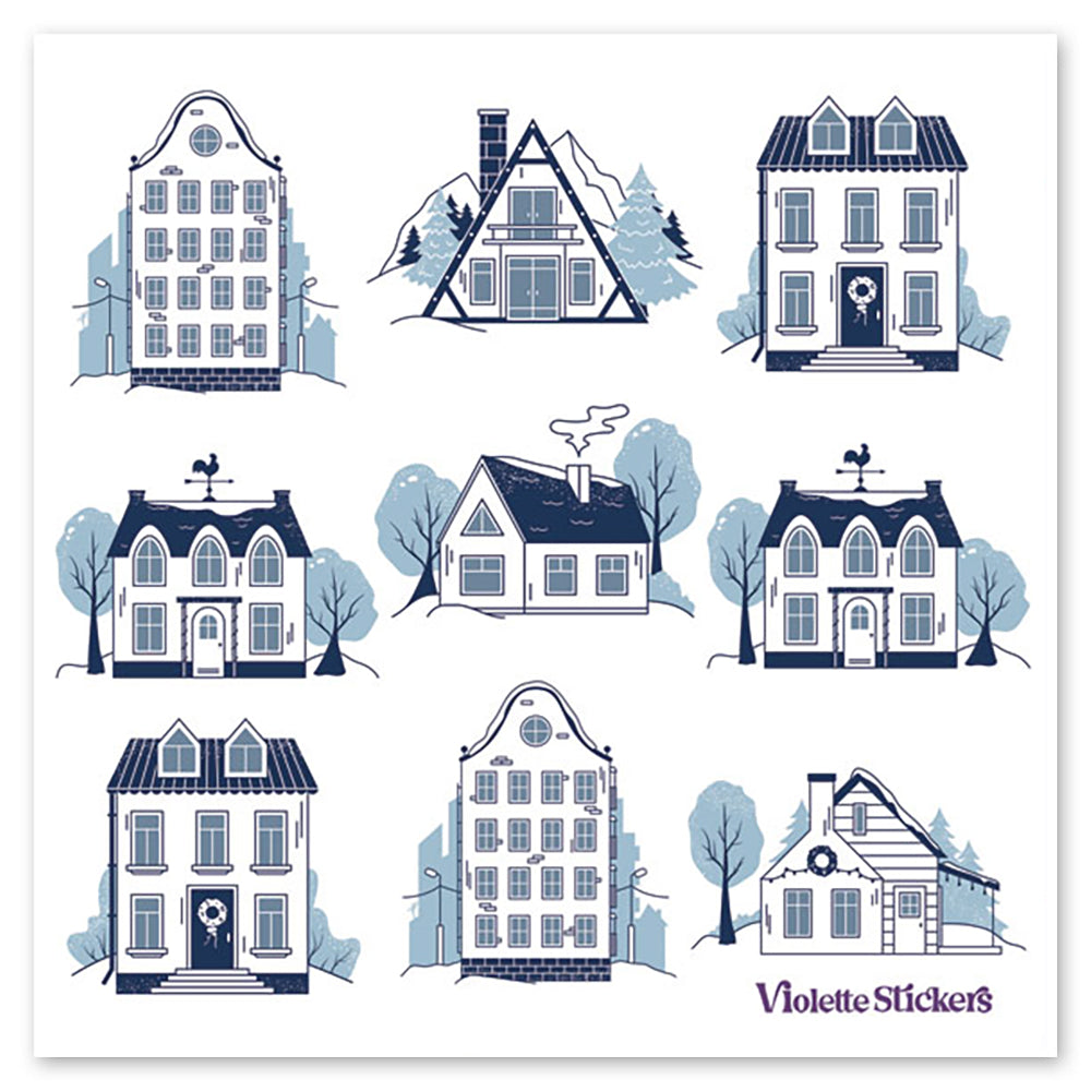  Crystal Winter Houses Stickers、mySite、ghnorth