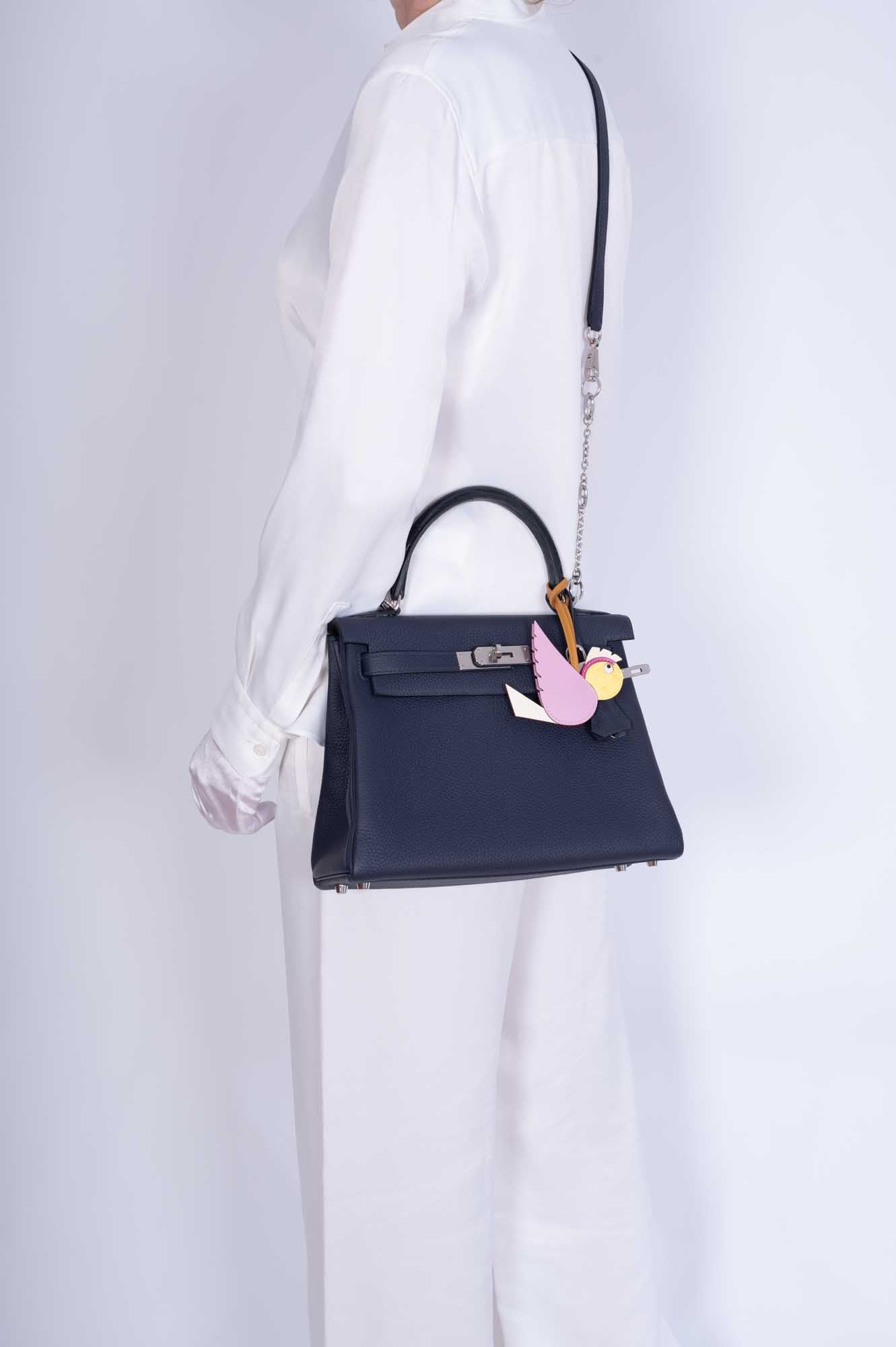 Hermès Kelly 28 Retourne Touch Bleu Nuit Togo and Bleu Marine Alligator Palladium Hardware、mySite、garminoutage.com