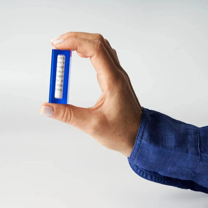 Acrylic Car Mezuzah with Traveler’s Prayer - Choice of Color、mySite、topwebapps