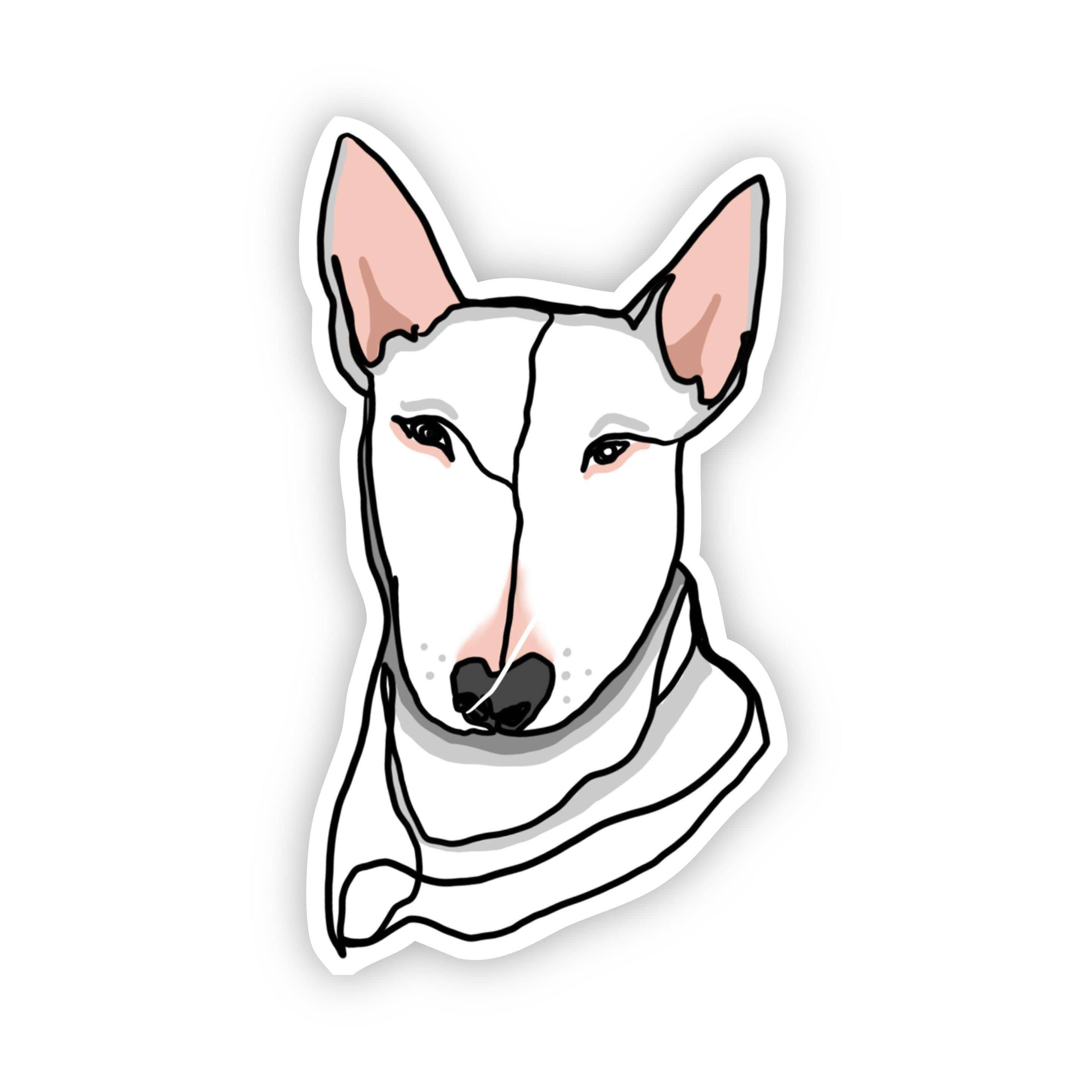  Bull Terrier Dog Sticker、mySite、elrpsem3k